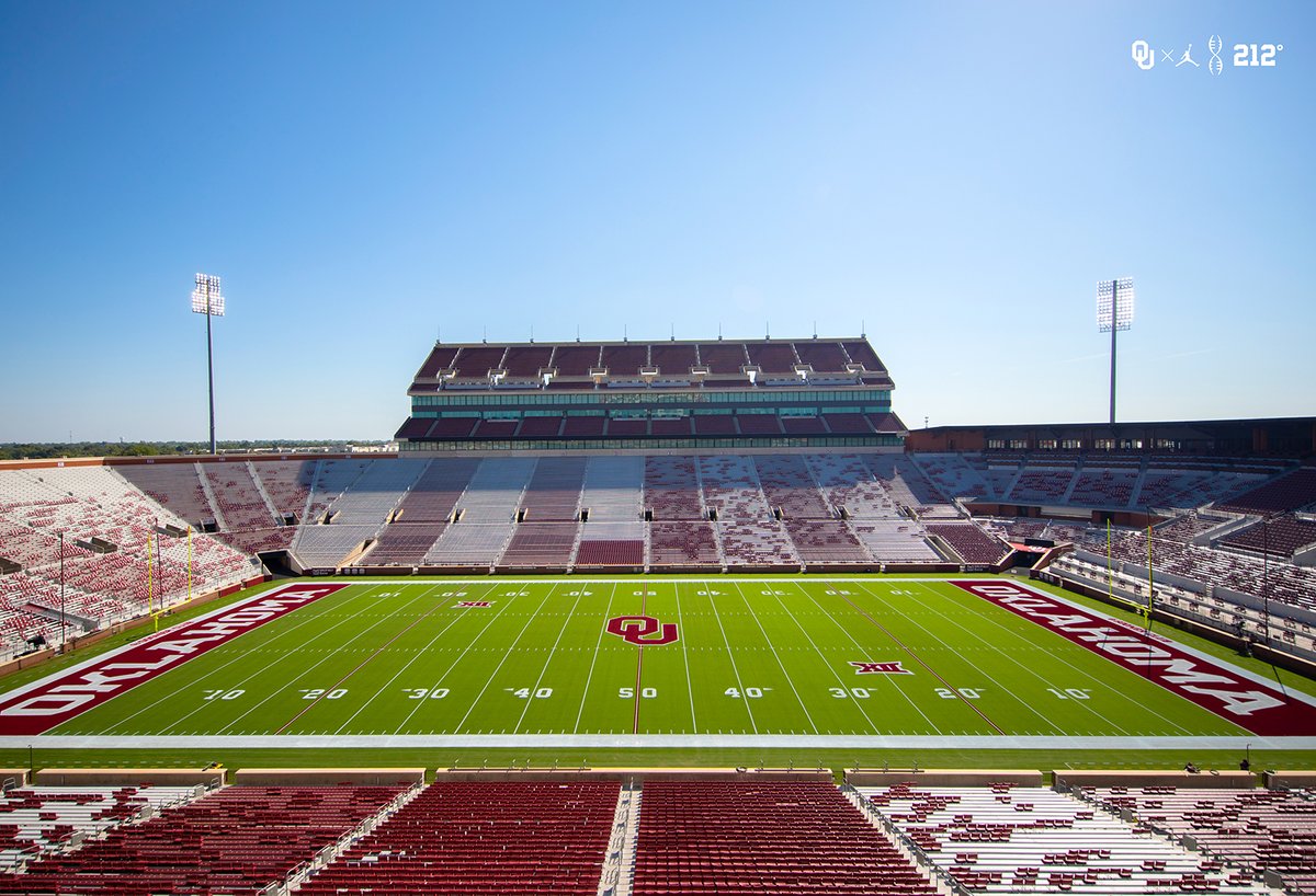 OU_Football's tweet photo. Gameday ready 🔴⚪️ 

#OUDNA #PackThePalace https://t.co/lyxcamIF4y