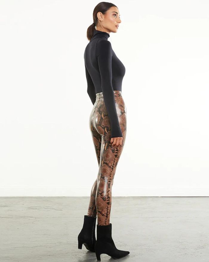 myviolethill's tweet photo. NEW IN - Gorgeous Commando Faux Leather Leggings in Tawny Python.  Perfect for the new season.  https://t.co/qEy3GupOM1 https://t.co/1xHsSsGVlt