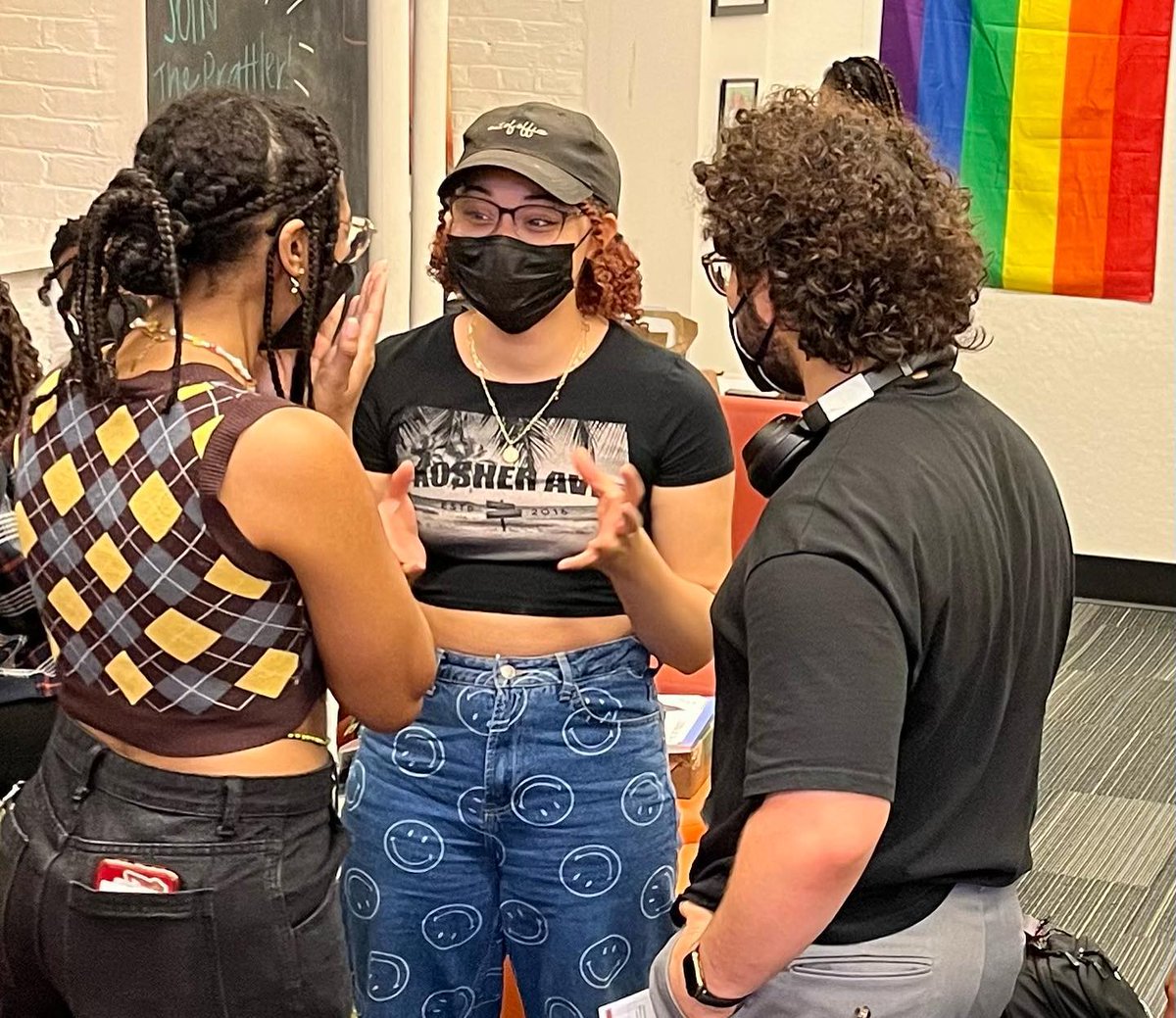 PrattBAP's tweet photo. Students &amp; Staff gathered for fun, food, and friendship at the BAP Student Welcome Social on Tuesday afternoon. The annual event, sponsored by The Black Alumni of Pratt (BAP) and the Office of Diversity, Equity and Inclusion, is always a good time. https://t.co/OCzhJ3scEu