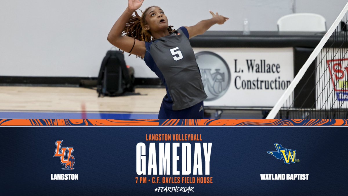 LangstonSports's tweet photo. GAMEDAY!
#LUVB is back at home tonight vs Wayland Baptist! Opening serve is set for 7 pm!
π: https://t.co/3L2jqyJjyD
πΊ: https://t.co/IgiAZpGT5P
#goLions #FeartheRoar https://t.co/iikc83Gpit