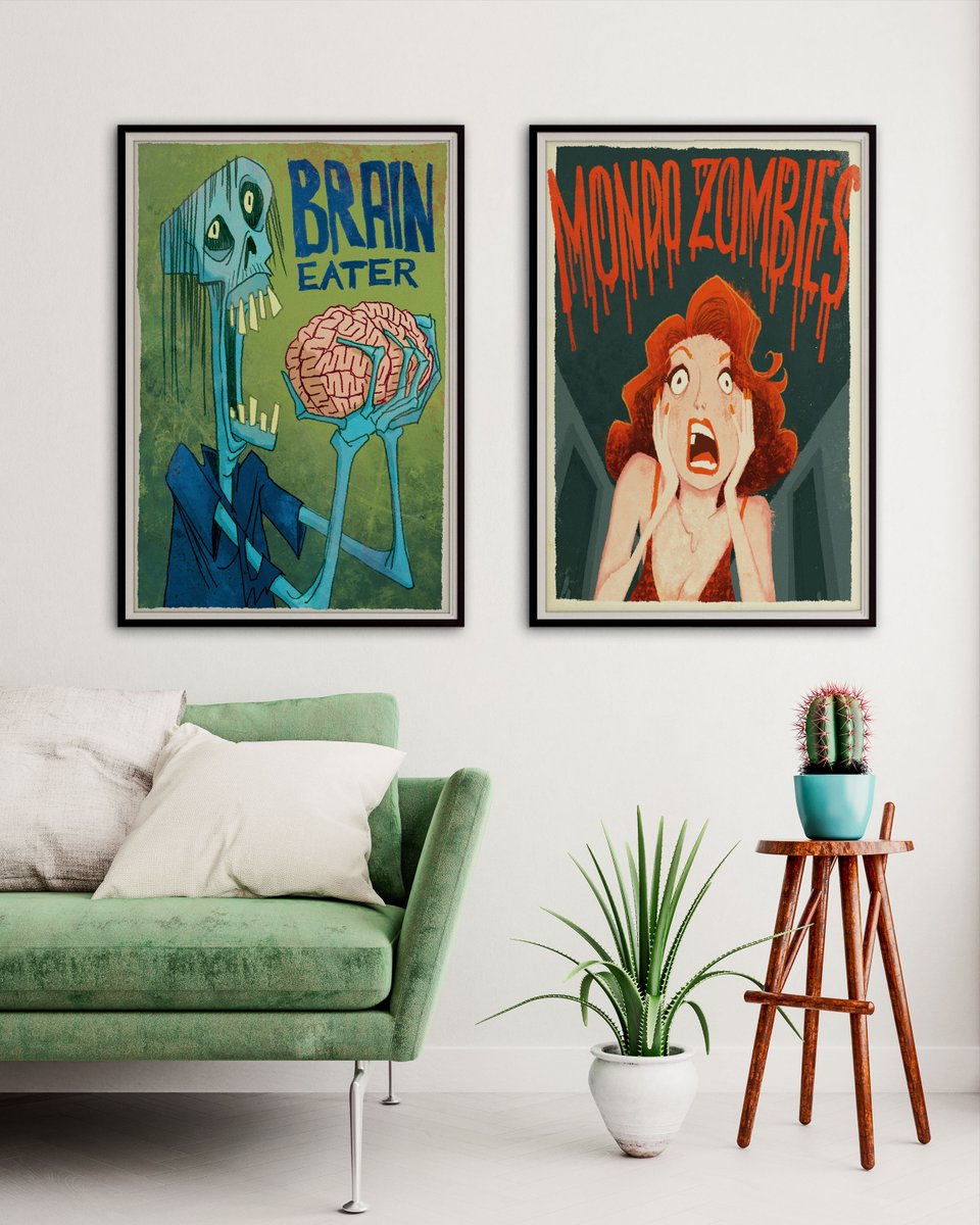 Turn any room into a #ParaNorman10 paradise with these full-sized replicas of the horror movie posters adorning Norman’s bedroom—available now in the LAIKA store! bit.ly/3RZkEz7