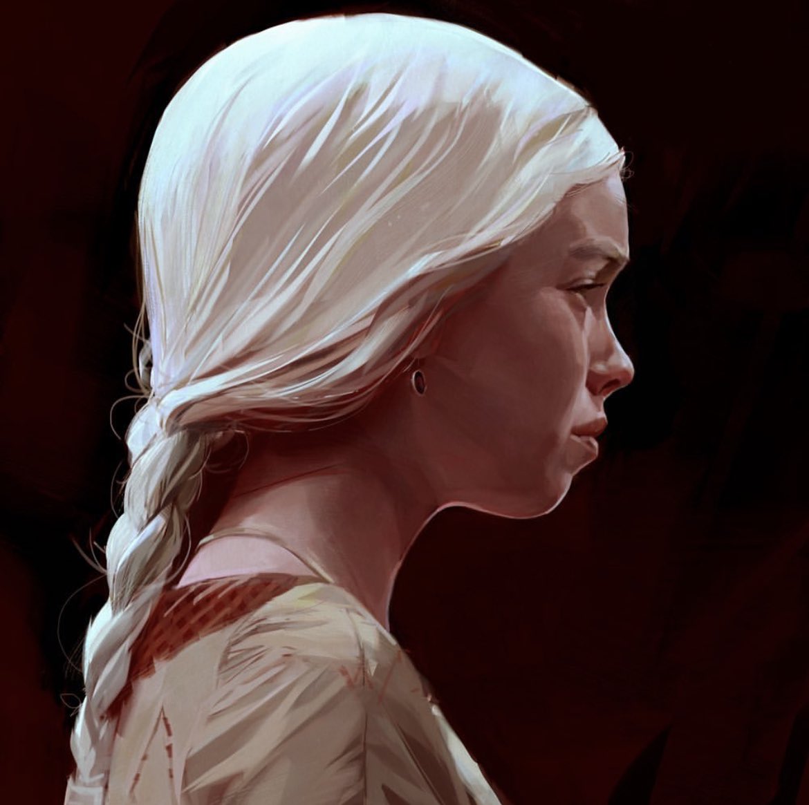 WellBeeArtist's tweet photo. Dracarys 🐉🐉🐉 
#HouseOfTheDragon #HouseTargaryen #RHAENYRA #millyalcock https://t.co/Cr6OMqr7Mf