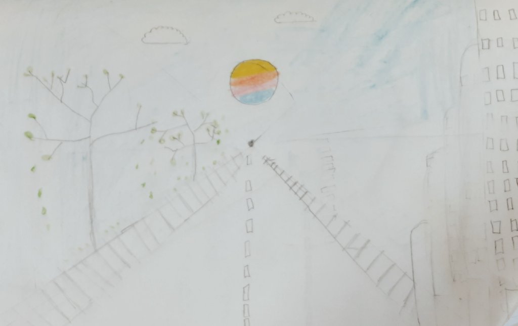 Mr_HogarthYPS's tweet photo. We had a go at creating our own perspective art this week. I think 5H have done an excellent job so far. Very well done. 👍🎨🖼 #creativity @WiderYps https://t.co/BV1az3WCDa