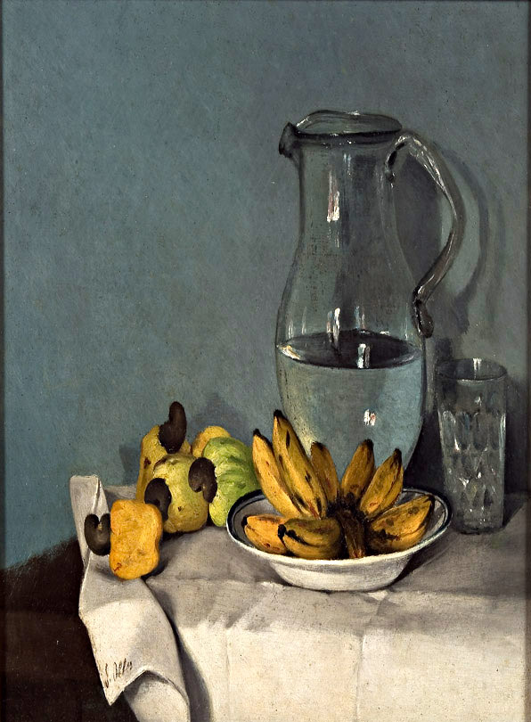 ArteHispanico's tweet photo. Still life with bananas, jar and cashews 1870 #oller #realism https://t.co/9Xc7dAhQNo https://t.co/tZub2htYDG