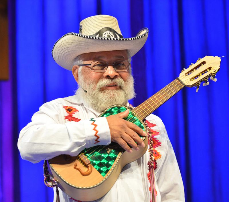 NEAarts's tweet photo. "I don't know why I was drawn to the son huasteco. I believe it was the falsetto that really got to me, along w/ the profundity of its poetry."

Get to know 2016 #NEAHeritageFellow Artemio Posadas, musician, dancer, teacher &amp; organizer, on the blog: https://t.co/hfjZxrB2o2 https://t.co/NE9MMrRuKv