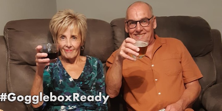 DaveAndShirley's tweet photo. Hope your #gogglebox ready we are, 10pm a bit later than usual see you there https://t.co/LDOVy6VXcV