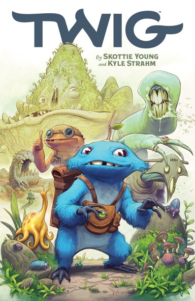 ImageComics's tweet photo. "Brilliantly hued palettes...While Young’s plot follows a well-trod quest trajectory, clever tweaks and subversions keep it feeling fresh." Read the full review of TWIG, VOL. 1 via @PublishersWkly @skottieyoung @kstrahm https://t.co/vYV9MZk8C8 https://t.co/PYtqVkldAe