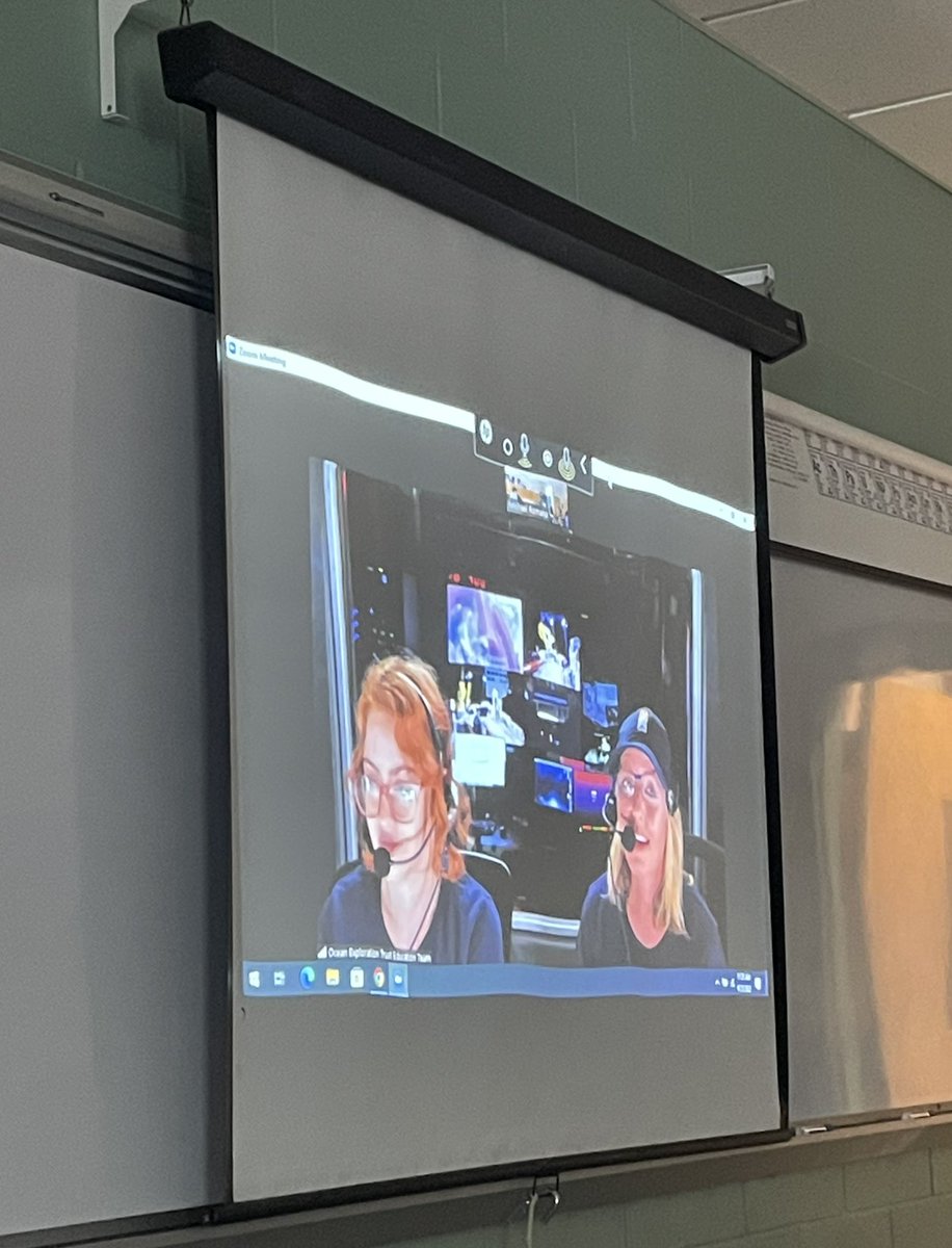 Thanks Jamie and Kelly from <a href="/EVNautilus/">E/V Nautilus</a> for talking to our marine biology class! You inspired some future explorers today ⛴ <a href="/OneABRHS/">OneABRHS</a>