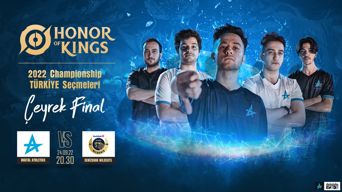 Digitalaths's tweet photo. Honor of Kings takımımızın 2022 Championship Türkiye Seçmeleri Çeyrek Final Aşaması mücadeleleri yarın başlıyor! 🔥

Takımımıza başarılar dileriz! 🤩

#DAWIN | Honor of Kings https://t.co/YN2OlU4ocp