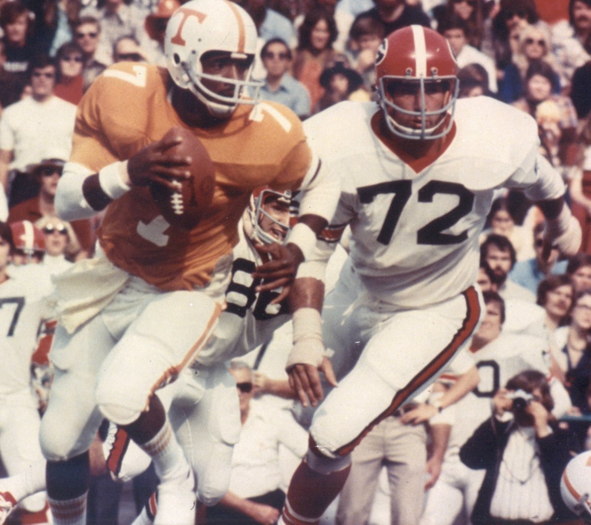 Vol_Sports's tweet photo. 100 years in the Big Orange! 🟠

On Sept. 23, 1922, @Vol_Football opened the season with a 50-0 victory over Emory &amp; Henry — the program's first-ever game wearing the iconic orange uniforms https://t.co/X77nrLwOQV
