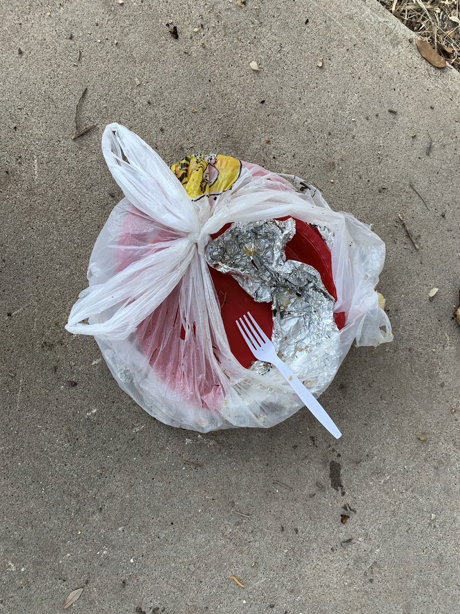 ColoradoBendSP's tweet image. The raccoons at Colorado Bend State Park are kind of working on their manners. They just forgot to put the trash back in the trash can.
