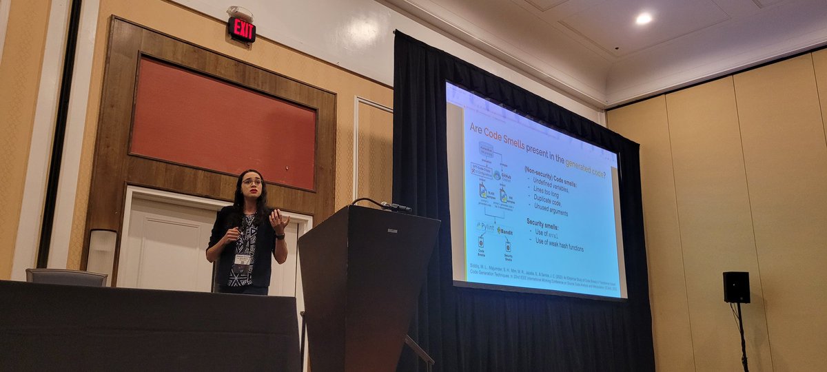 mwmkaouer's tweet photo. @joannacss presenting her recent findings of code smells in auto-generated code #strangeloop #nwit https://t.co/RfkpaKBO6l