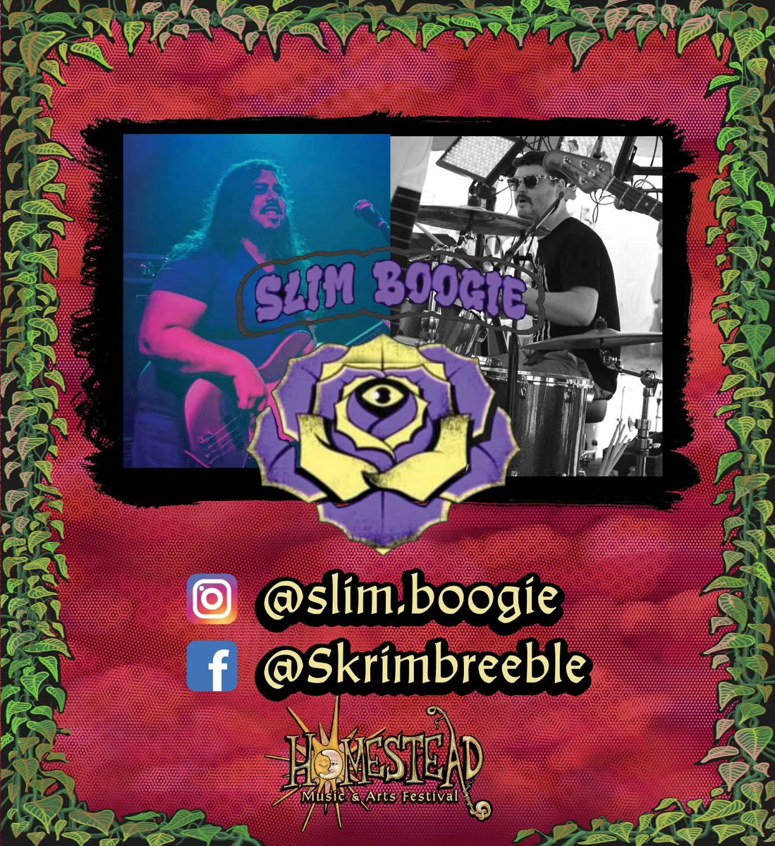 💡Artist Spotlight💡 SLIM BOOGIE is here you guessed it, to boogie 🤙
Tickets: Homestead.ticketspice.com/homestead-musi…

#homestead #slimboogie #homesteadmusicfest #homesteadmusicfest #jam #reggae #livemusic #rock #singing #guitar #bass #drums #ohio #ohiomusic #camping #festival #nico #hoothoot