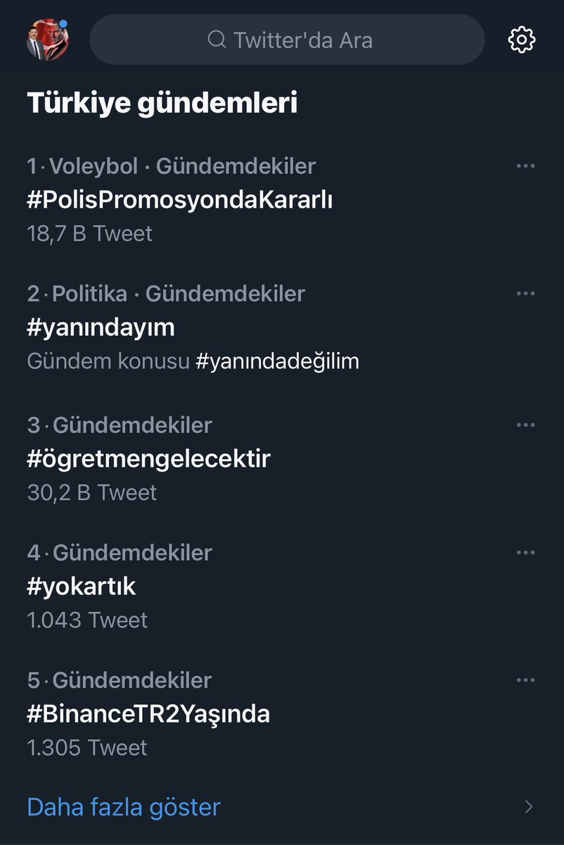 Henüz 1 saat olmadan gündeme birinci sıradan girmek çok önemli, ancak hızımızı artırmak daha önemli arkadaşlar. 
Hep birlikte emniyet teşkilatının promosyonunun akibetini soruyoruz. 
 #PolisPromosyondaKararlı
