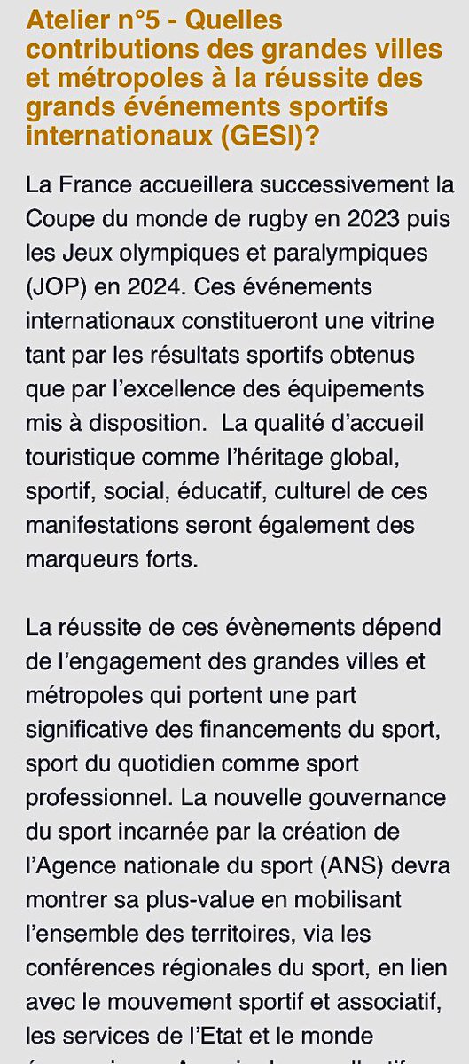 rosanjou's tweet photo. En présence @buzmoreau @DIGES_fr, @SanaurFrederic @Agence_du_Sport atelier sport #JNFU @France_urbaine fut fructueux et a démontré la nécessité de renforcer le dialogue entre #Etat et #ColLoc @MathieuHanotin @PierreRabadan @BlanchardRaphaL @AmHeugas #NouvelleGouvernanceduSport https://t.co/MSMmID9L2E