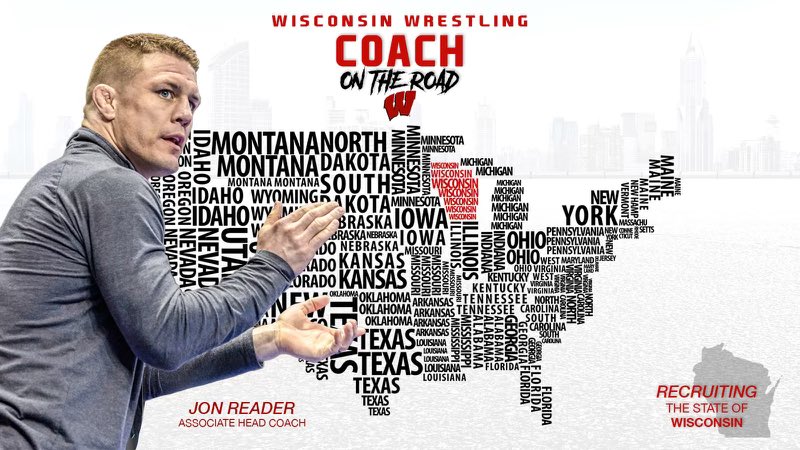 On the recruiting road today in WISCONSIN! Love this state. Let’s go BADGERS! 🔴⚪️🦡