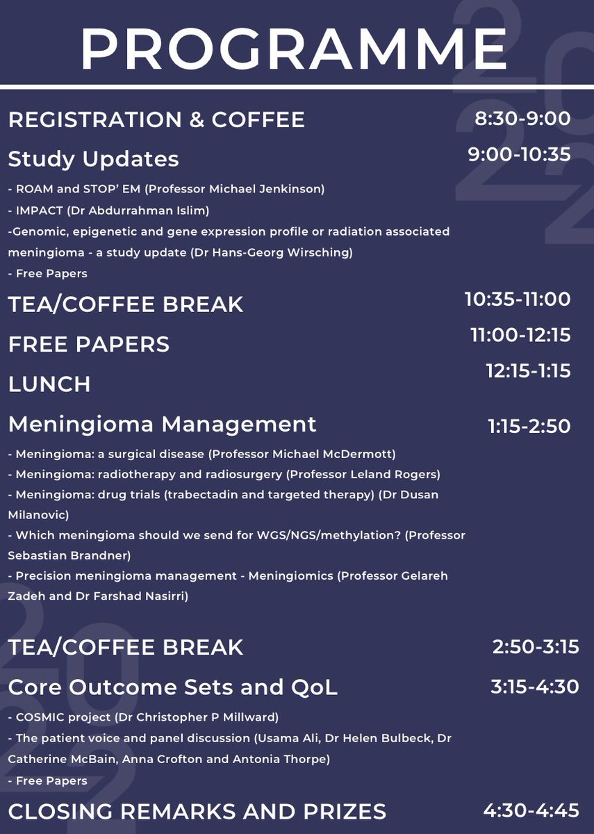 The BIMS Meningioma Symposium 2023 tweet media