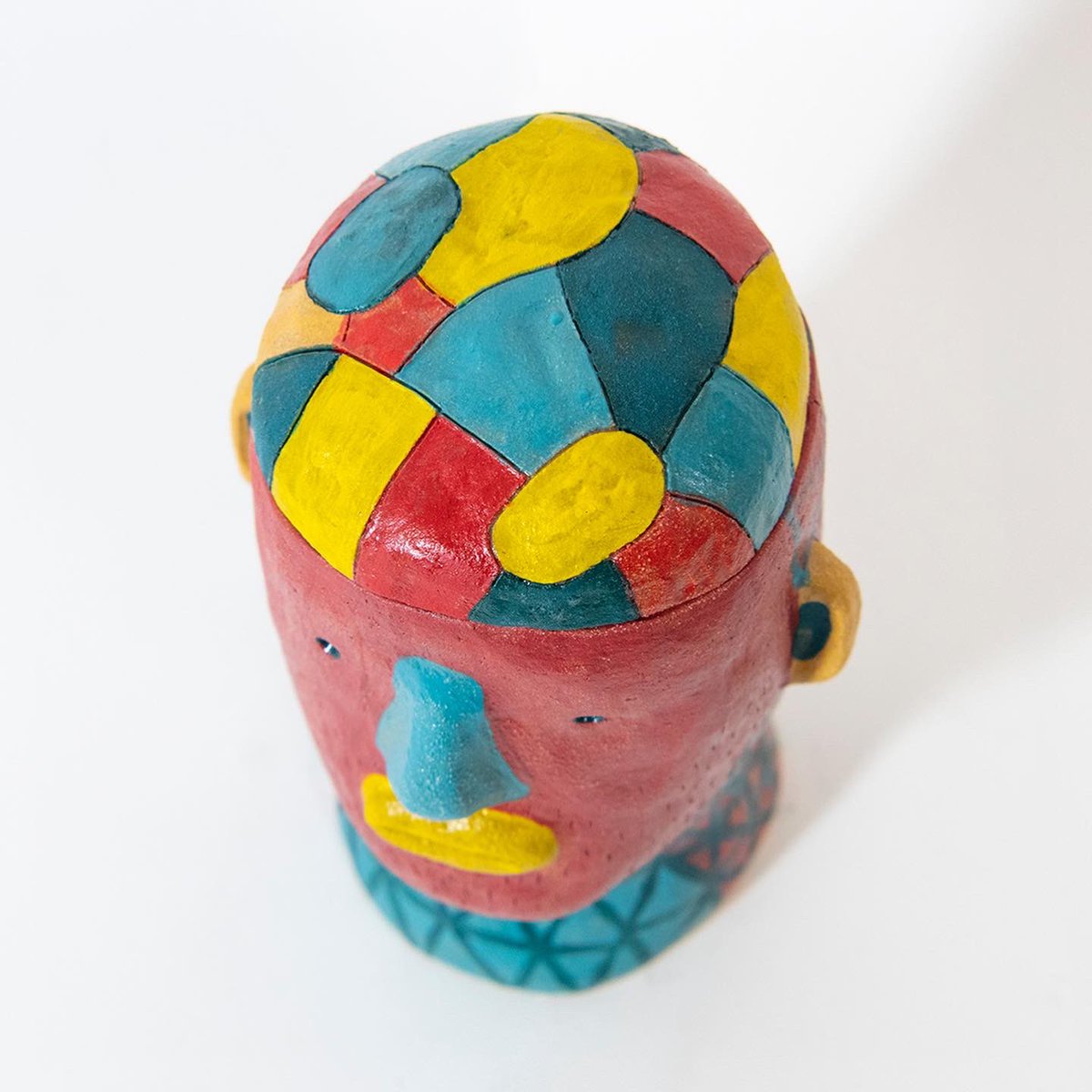 Dodeshillinglaw's tweet image. Wonky little pot head. 

Glazed ceramic. 2022. 
17cm x 11cm x 10cm
Part of my exhibition DREAM MACHINE earlier this year at @thinkspace_art 

For information and sales email: contact@thinkspaceprojects.com

#davidshillinglaw #dreammachine #thinkspacegallery