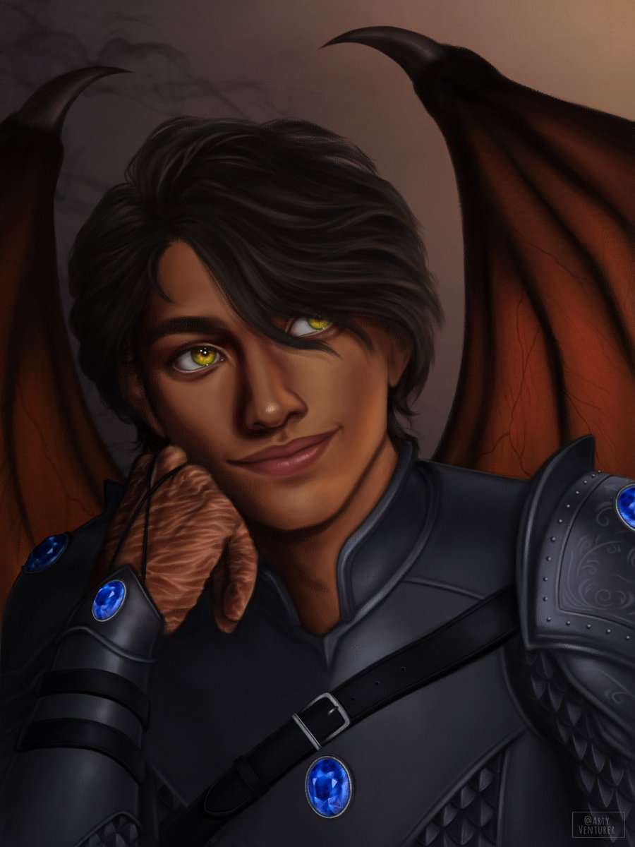 I’d never seen his hazel eyes so bright, the hues of green amid the brown and gray like veins of emerald.

 ⊱❊⊰⁣⁣⁣

⁣⁣⁣⤞ art by <a href="/artyventurer/">Artyventurer 💕</a> (💙)
⤞ commissioned by me
<a href="/AzrielWeek/">Azriel Shadowsinger Week</a>: Wishes for the Future 

⊱❊⊰⁣⁣⁣
Don’t repost, pls.
#azriel #acotar #booktwt