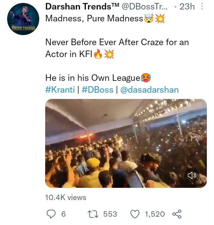 DBOSS_SOLDIER's tweet photo. @KicchaSudeep  Trend back up account reach greater than @dasadarshan official Trend page 😂😅

Namm shata ke sama @DBossTrends 😂🤣

#KichchaSudeep https://t.co/OFdvAl0BQ6