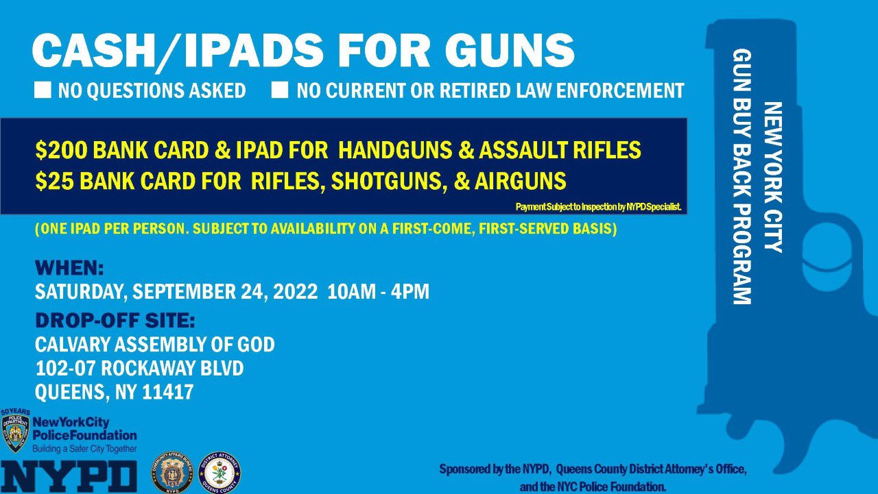 NYPD 101st Precinct on Twitter "This Saturday, September 24th from