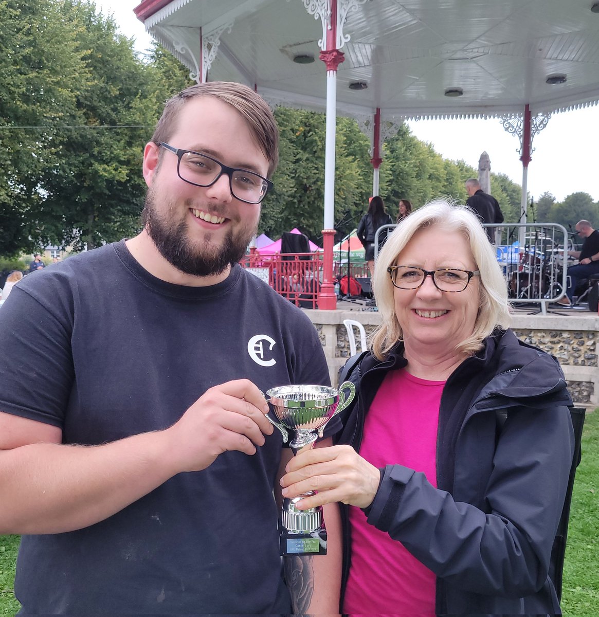 Congratulations <a href="/CanterburyAles1/">The Canterbury Ales</a> on your #greenhop win. Come and try it and lots more <a href="/KentGreenHop/">Kent Green Hop Beer</a> beers <a href="/CTFoodFest/">Canterbury Food & Drink Festival</a> this weekend in the Dane John Gardens.