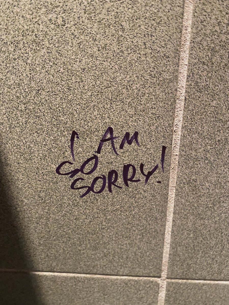 but like I saw this in the toilet tonight + I can relate