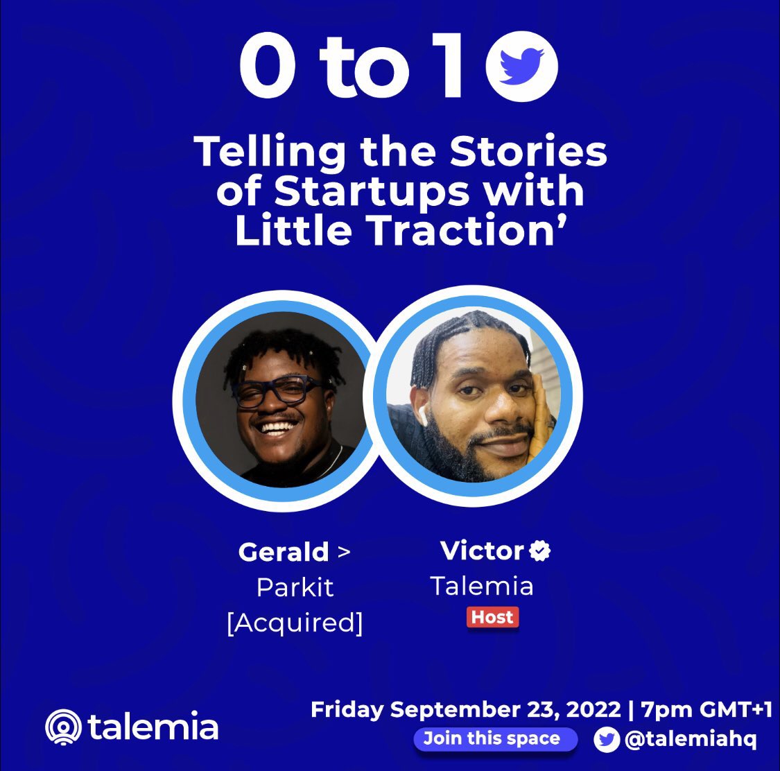 _GeraldBlack's tweet photo. Truth is no one else will blow your trumpets except you do. 
Join me in an hour time as I share my story telling experiences while building @Parkitng and events leading to our acquisition.  
.
.
#backendstory #talemia #geraldblack #backend #backendbygeraldblack #0to1 https://t.co/dwus3K54wy