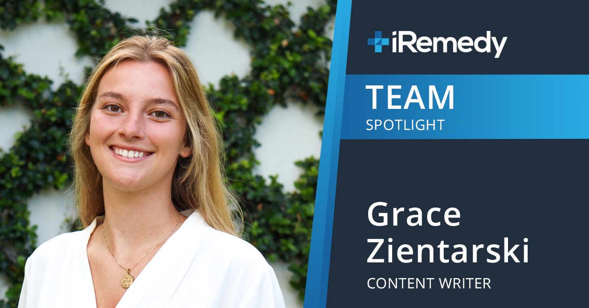 iRemedyCorp's tweet photo. Welcome our newest member of the iRemedy family! Grace is a recent graduate from the University of Central Florida and has joined the iRemedy team as our Content Writer. Welcome to the team Grace😄
.
.
#Newmember #Teammemberalert #iRemedyspotlight #iRemedy #Welcome https://t.co/4mIRFvux7s