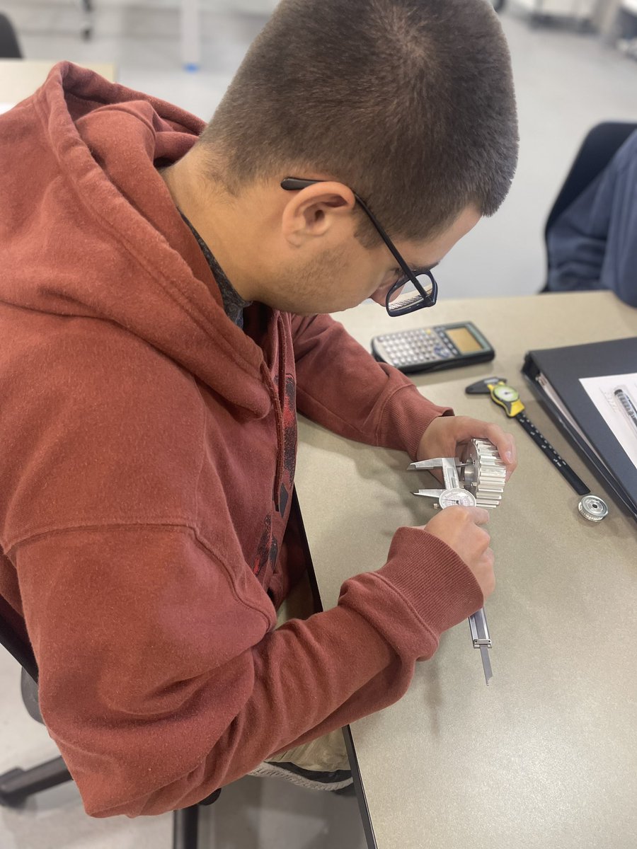 MCVSD_AME's tweet photo. Level I students have completed their safety unit and are moving onto learning how to use precision measuring instruments and reading blueprints. https://t.co/ZH8ubGzDzH
