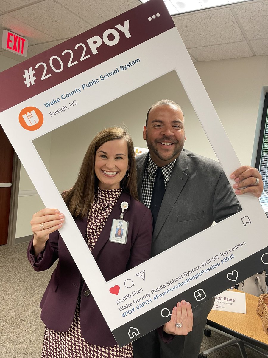 LoriRuth18's tweet photo. Here we go kicking off the #POY interviews with @LaurelParkElem Raleigh Bame!🧡@WCPSSTeam https://t.co/olIRfHD3gm