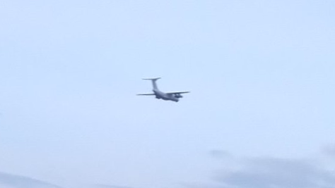 Gerjon_'s tweet photo. Reports and cellphone pictures taken by different people around 🇪🇹Addis Ababa today confirmed exactly what can be seen on positionless Mode-S data:

"Fly Sky Airlines" 🇰🇬EX-76006 #FSQ4921 flew from the 🇦🇪UAE to 🇪🇹Harar Meda Military Airport in Ethiopia today. Now on the way back. https://t.co/I6EwxKTLLS