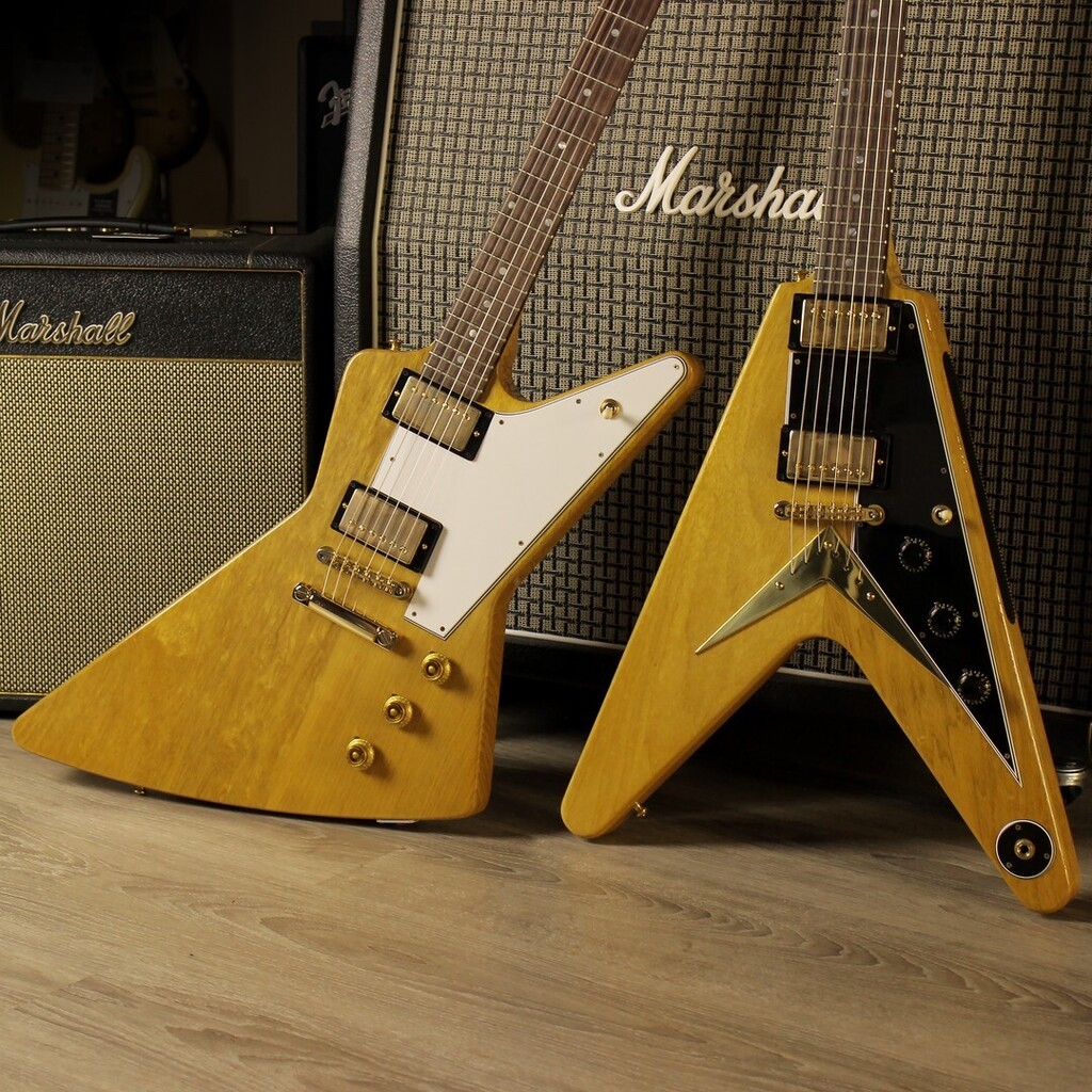 ginoguitars's tweet photo. Gibson Custom 1958 Korina Flying V Reissue &
Gibson Custom 1958 Korina Explorer Reissue
.
.
.
.
.
.
.
.
.
.
.
.
.
.
.
@gibsonguitar @gibsoncustom @gibson_italy #ginoguitars
#flyingv #exploler #korina #gibson #gibsonguitars #gibsoncustom #gibsoncustomshop #guitars #guitarpo… https://t.co/s0zNPqHQZr