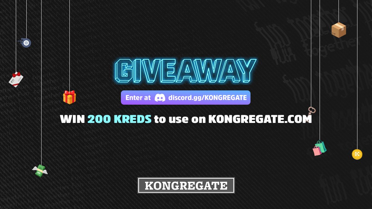 kongregate's tweet photo. 🎁 We're giving away 200 Kreds Giveaway to 3 lucky winners at https://t.co/K6IRsZ0UwN

Use Kreds in one of the many games on https://t.co/SrLE0x0IJt, including 🎨 Animation Throwdown: The Quest for Cards, ⚔️ Bit Heroes and 🧙‍♂️ Spellstone!

Winners will be drawn on Monday. https://t.co/vVfjoNSZgV