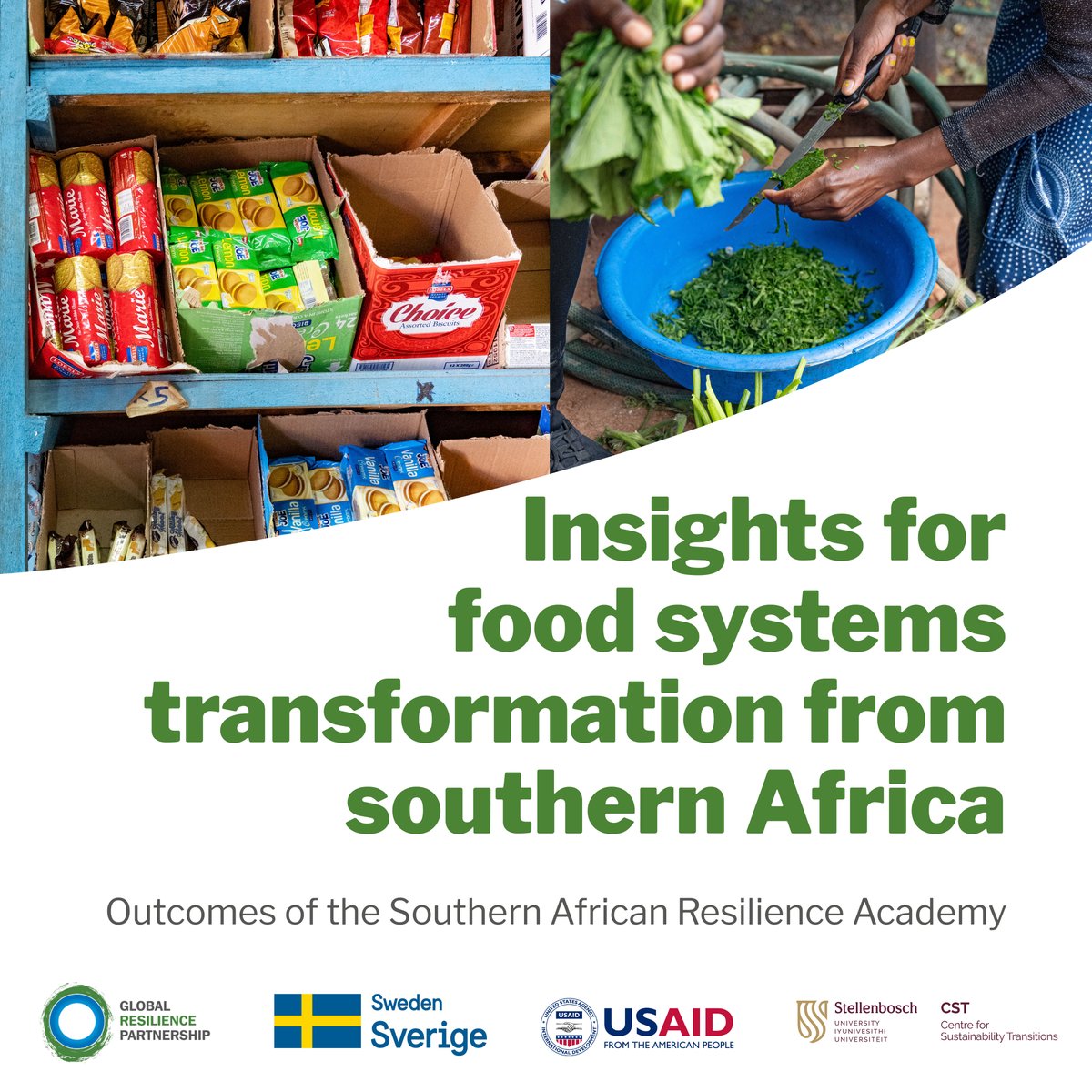 grp_resilience's tweet photo. 📢Against the backdrop of the #climatecrisis &amp; global #pandemic, how can #foodsystems transformation be achieved?

➡️Read new insights brief on recommendations from the Southern African Resilience Academy→ https://t.co/geskjKc7sn 
@CST_SU @USAID_SAfrica @IWMI_ @IFPRI https://t.co/SyAmY209Vl