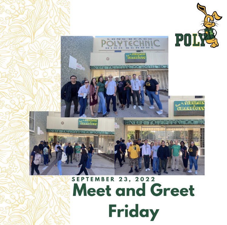 We love a packed Meet and Greet!! Shout out to all the staff who came out to see our students enter campus! <a href="/juliesparksj/">Julie Sparks, Ed.D.</a> @LongbeachUSD #proudtobeLBUSD #theresnoplacelikePOLY