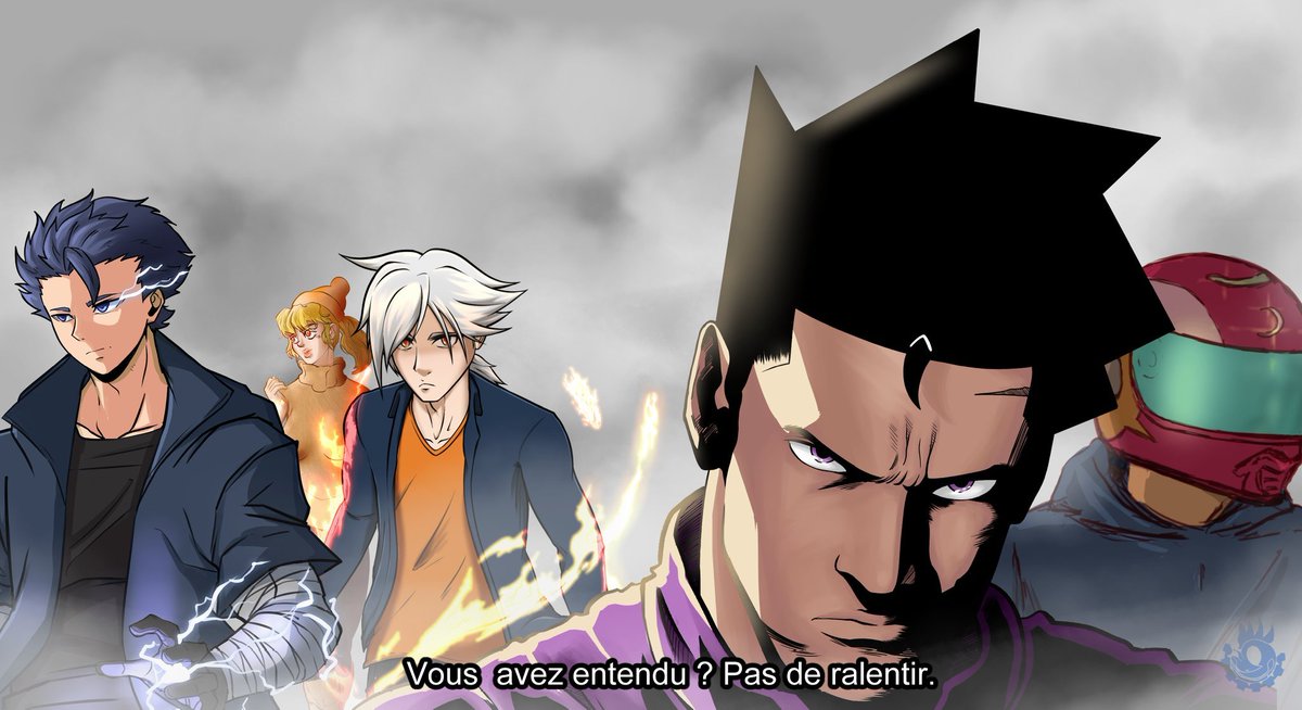 RobotInDisgust's tweet photo. 「Vous avez entendu ? Pas de ralentir! 」

En collaboration avec @Bishokuyaa, @VRLTheba, @Melv_Univers, @rham_art et @R3Raphy ou quoient ? https://t.co/niJsRkkWQ8