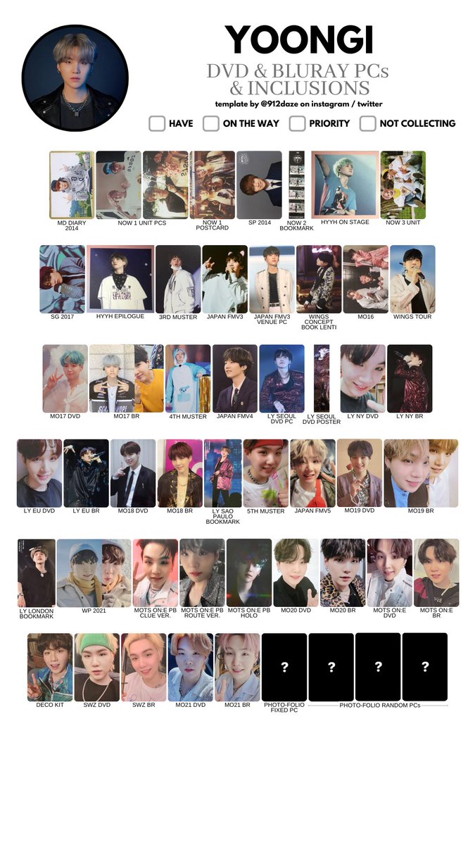 BTS DVD & Bluray PC Templates ✨ (Updated with Memories of 2021