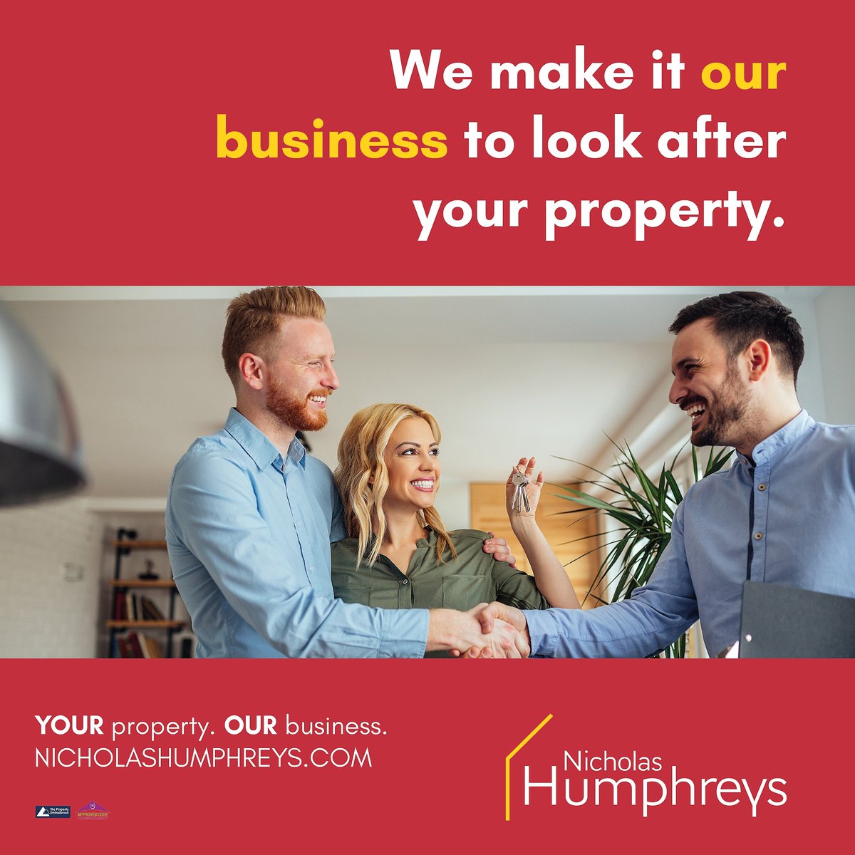 Here at Nicholas Humphreys, we make it our business to look after your property.