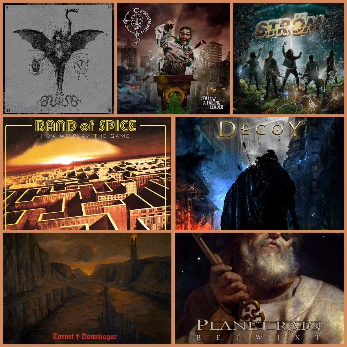 Vegmarg's tweet photo. NEW RELEASES THIS WEEK! #Blodskam @Condemned_AD #Ström #BandOfSpice #Decoy #Tornet #PlanetRain 🇸🇪 https://t.co/pmRDxErIzi