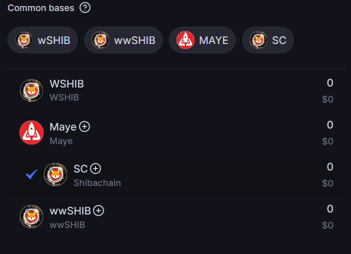 📢Default token list update

✅We have added the official $SC token to the list.
🚫Attention: some unofficial tokens with the same symbol $SC can be found on the #Shibchain.

You can now add liquidity for the official @ShibchainGang token &amp; collect fees!

 shibchain.elonswap.dog/pools