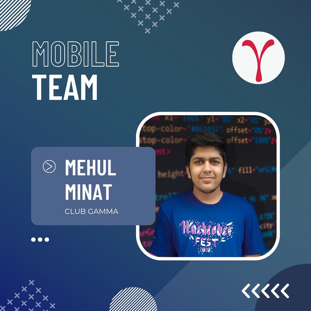 club_gamma's tweet photo. The Mobile team excels in mobile application development, providing users with high quality and innovative applications.
Club Gamma takes immense pleasure to introduce Mobile team for the year 2022-2022!!
#mobile #ios #android #github #git #depstar #cspit #charusat https://t.co/CRG0BNnxvA