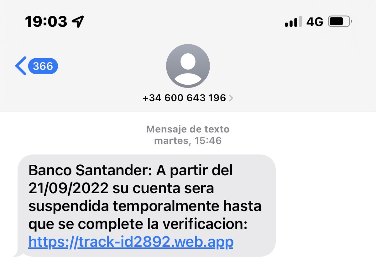 pamdiazcarr's tweet photo. @policia Yo recibo cada día mensajes como estos. Y lo hago caso. Por lo mismo. Estafas https://t.co/eTSUgOx4ad