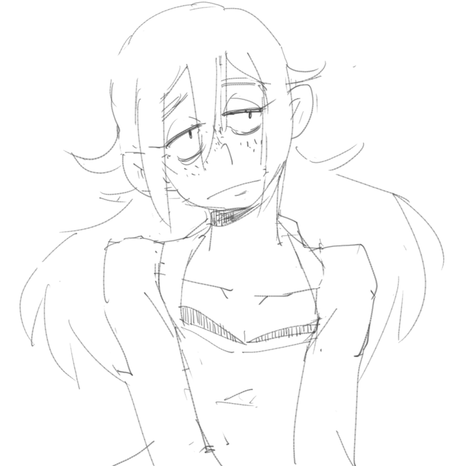 2016年ぐらいから2021年ぐらいまでのラフを並べてみると分かるんですが前髪の房を独立して描くようになったのは進歩というか
髪の毛とかパーツ化して考える方が絵柄も安定するようになるというのを自然に学習するまで5年もかかってしまいました… 