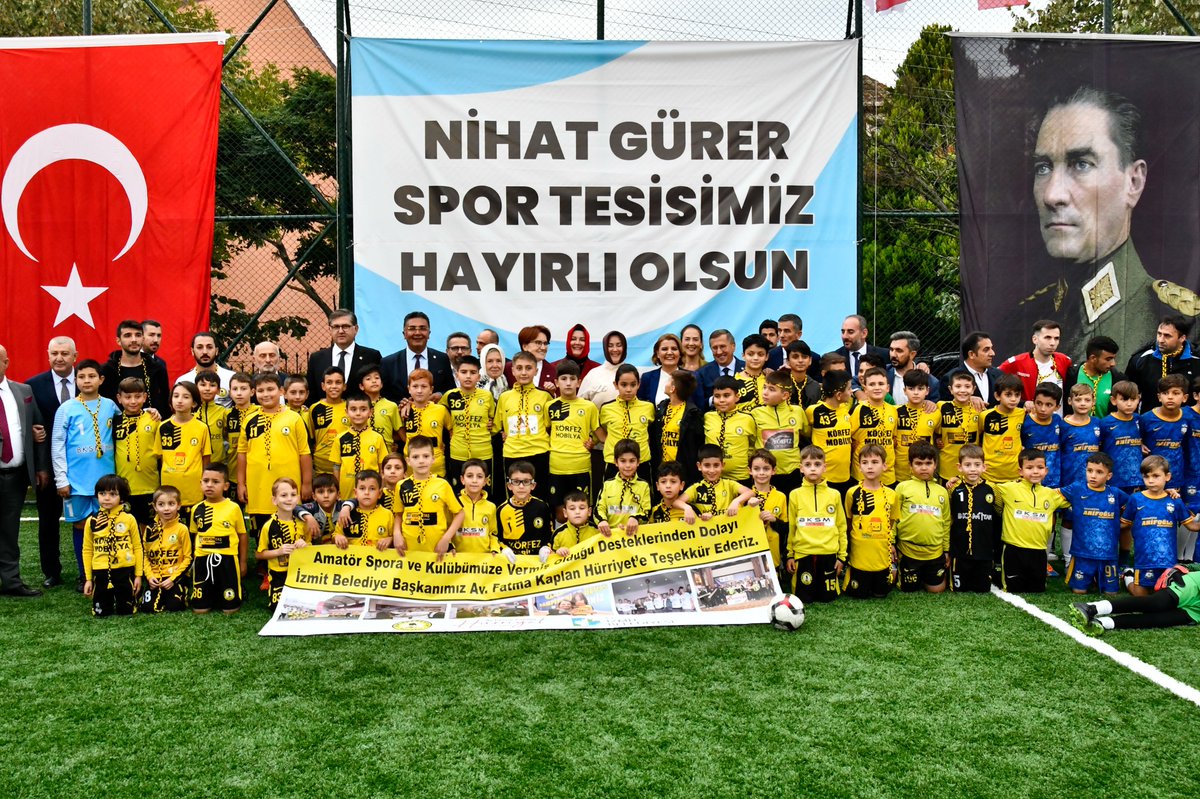 meral_aksener's tweet photo. İzmit Belediyesi’nin hemşehrilerim için yapmış olduğu spor tesislerine rahmetli ağabeyim Nihat Gürer’in adını vermesi beni ve ailemi çok mutlu etti. 

Başta Belediye Başkanımız @fatmakaplan olmak üzere, emeği geçen herkese sonsuz şükranlarımı sunuyorum. https://t.co/Zdty7YvuWa