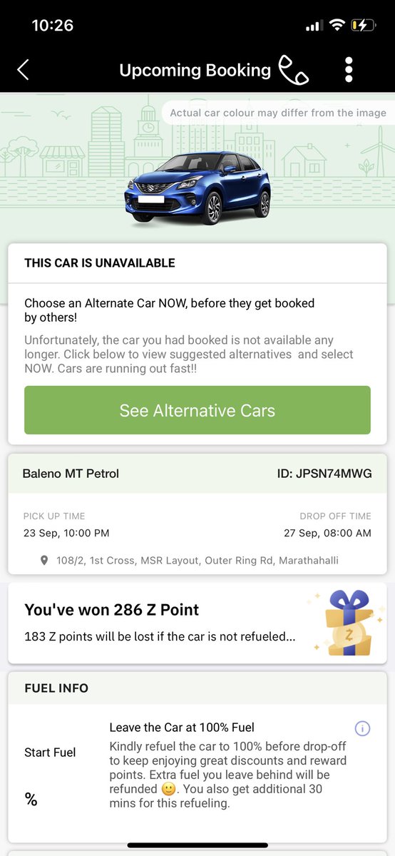 sonuusinghal's tweet photo. See this , evn i am not able to cancel the booking. Huh 😤😤@Zoomcar_India @Zoomrental @DrivezyIN @OlaRental @rapidobikeapp @Uber @Zoomcar_India https://t.co/RctAQnrXLy