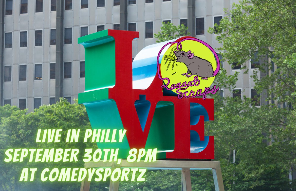 Philadelphia! We are coming next Friday! 
September 30, 8pm 
Comedy Sportz Philly! 
comedysportzphilly.com/shows/raaaatsc…
