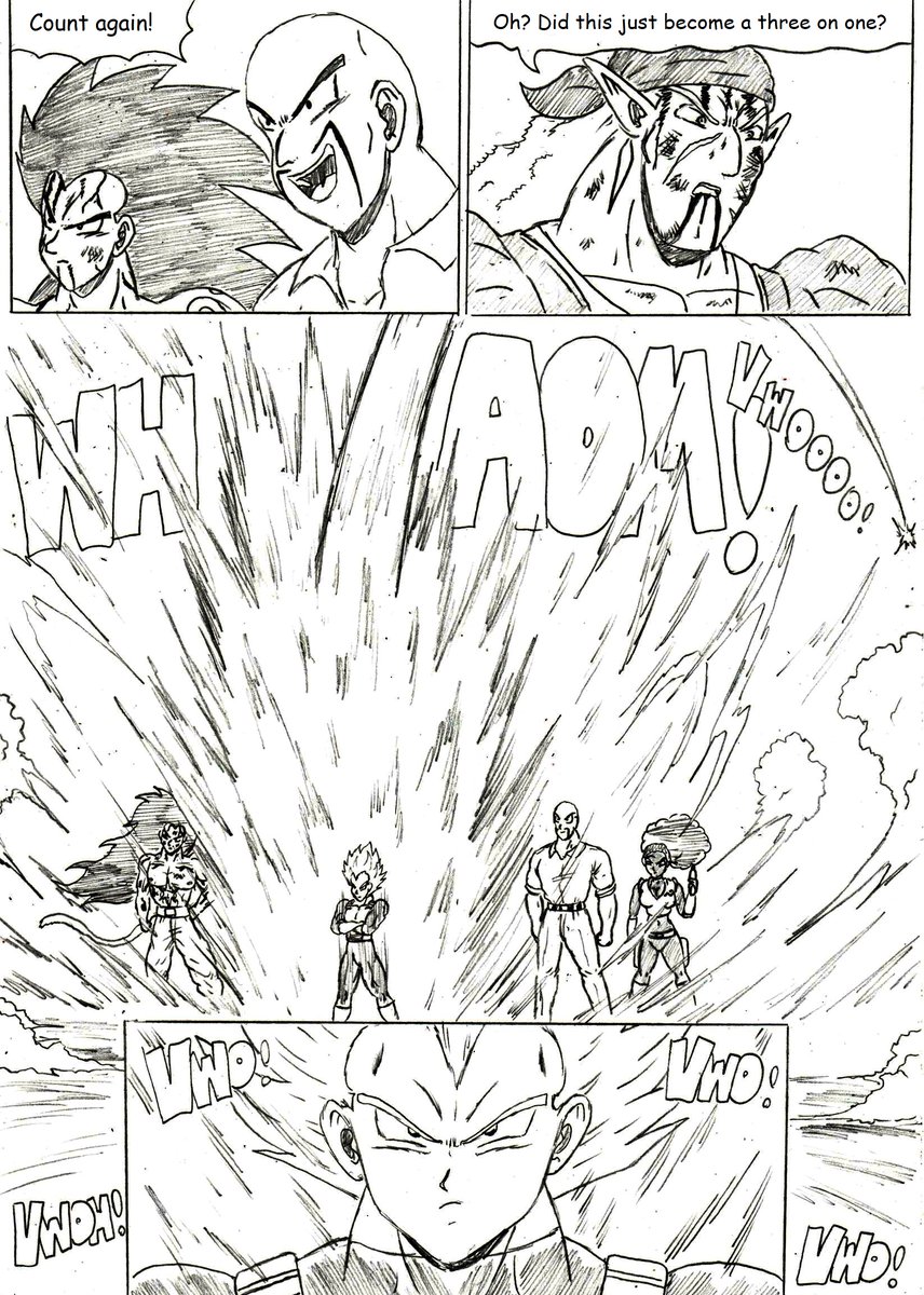 FictionWrite's tweet photo. DRAGONBALL Z Golden Age - Bojack Unbound - Chapter 5 - Pages 91 to 94 FINAL PAGES - It's here folks! The last pages of this chapter leading into the final round! And we get the entrance of a lifetime!

https://t.co/G2w8HJvIAB https://t.co/akhSmXwXvR