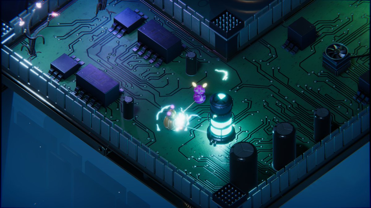 Bytebond's tweet photo. Check out our new upcoming game Colectricity! 

It is a unique take on co-op games genre where players set out on a fascinating journey through the world of a computer using an asymmetrical core gameplay mechanic about managing energy🖥️💡⚡️

#indiegames #games #videogame #gamedev https://t.co/TtssRb1AKK