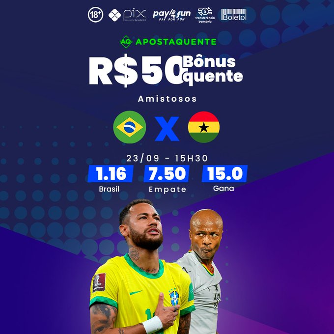 🇧🇷 Sextou com a sele&ccedil;&atilde;o em campo, rapaziada! Ent&atilde;o chega a&iacute; porque tem b&ocirc;nus quente do adm, e pra ganhar<a href="/tag/apostaquente"class="tags"><span>#apostaquente</span></a>